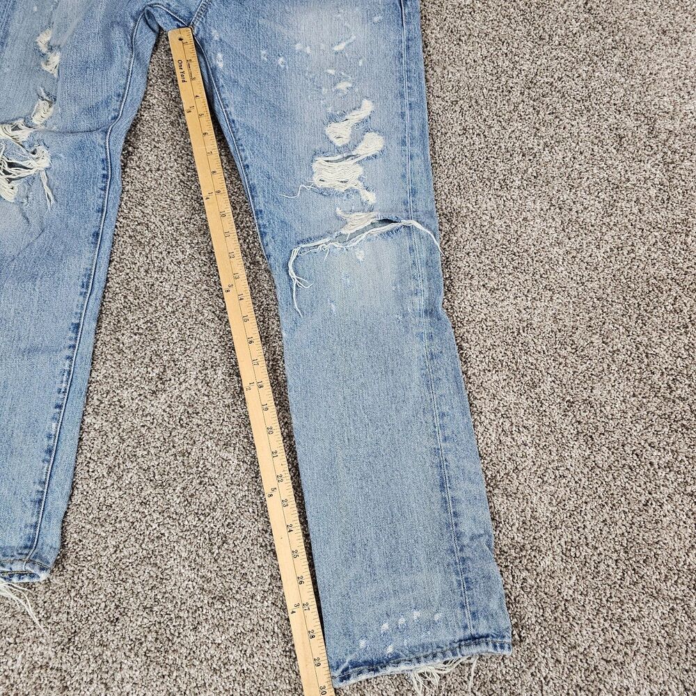 Ralph Lauren Denim Supply Jeans Mens 33x30 Slim Straight Distressed Grunge Work - Picture 14 of 16